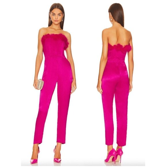 SAYLOR Raya Jumpsuit in Fuchsia Size Large - Picture 1 of 11
